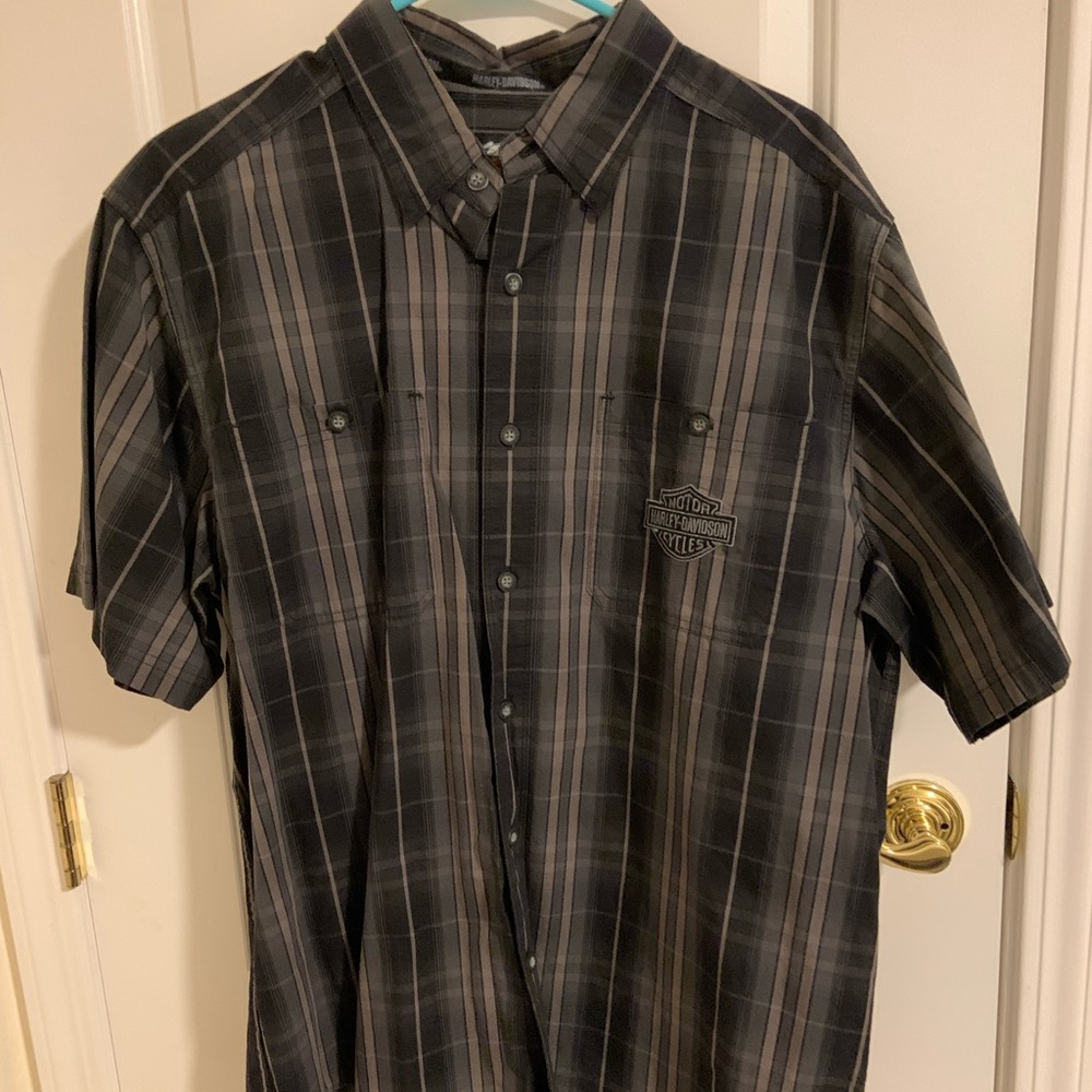 Harley Davidson Button Up Collared shirt